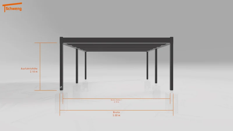 #DE Schweng Flachdachcarport C600+ (ID pbq3xv)