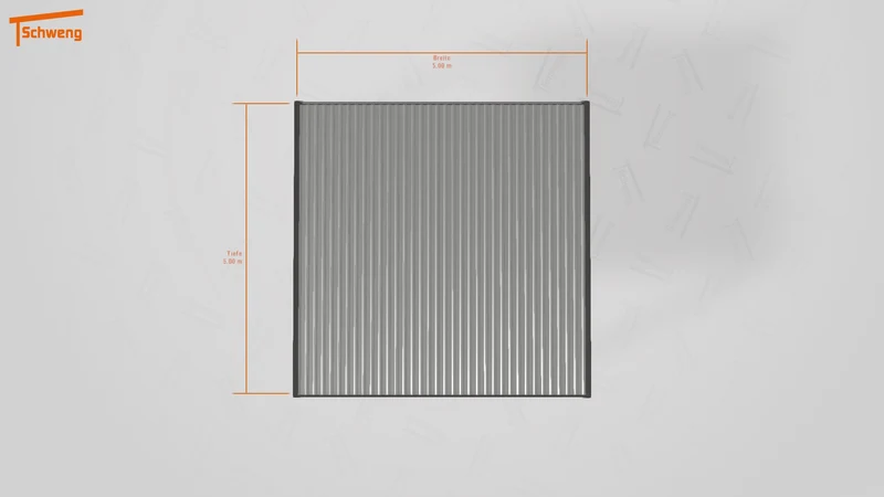 #DE Schweng Flachdachcarport C600+ (ID pbq3xv)