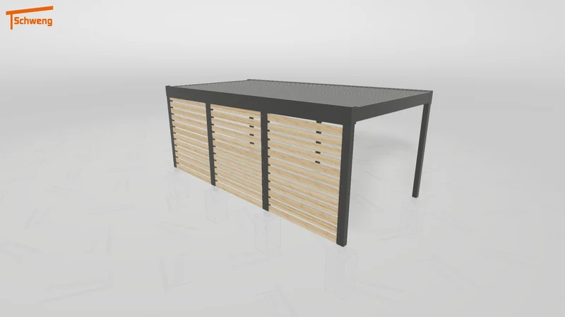 #DE Schweng Flachdachcarport C600 (ID bkj8vr)