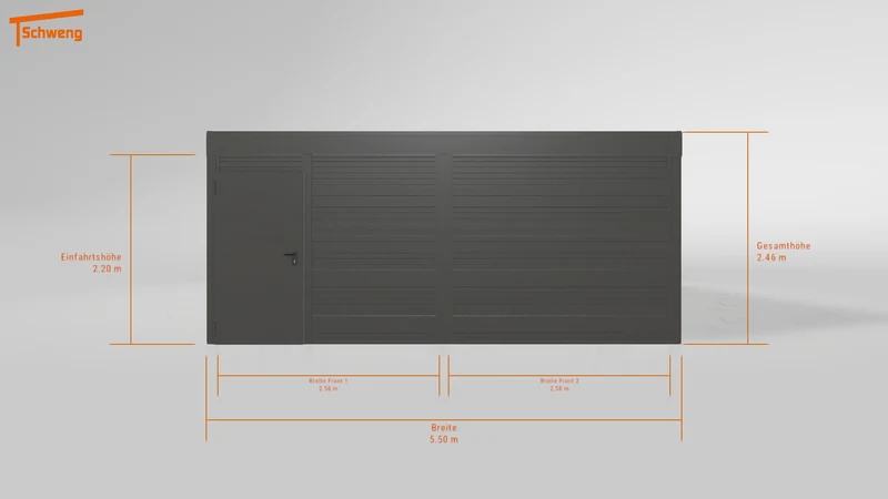 #DE Schweng Flachdachcarport C600+ (ID jjr38y) #MTG
