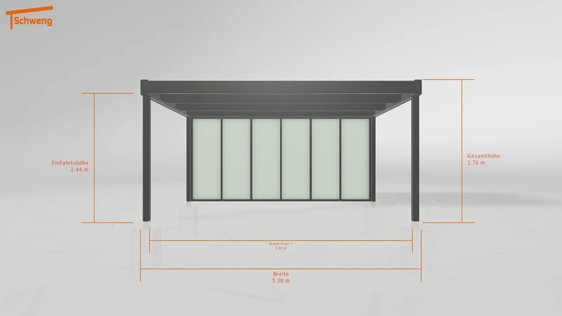 #DE Schweng Flachdachcarport C600 (ID 9wxdv5) #MTG