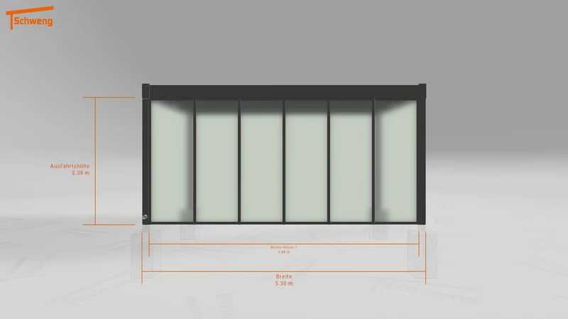 #DE Schweng Flachdachcarport C600 (ID 9wxdv5) #MTG