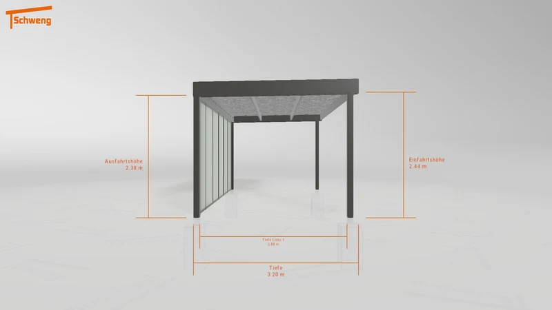 #DE Schweng Flachdachcarport C600 (ID 9wxdv5) #MTG