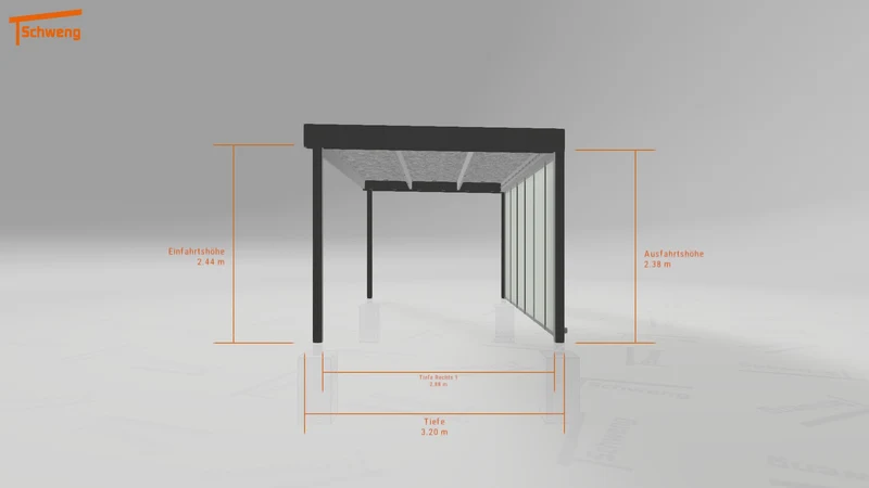 #DE Schweng Flachdachcarport C600 (ID 9wxdv5) #MTG