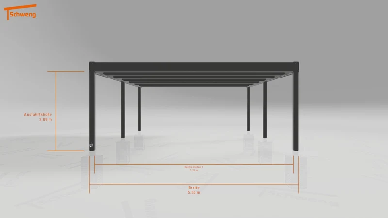 #CH Schweng Flachdachcarport C600 (ID pbq8m8) #MTG