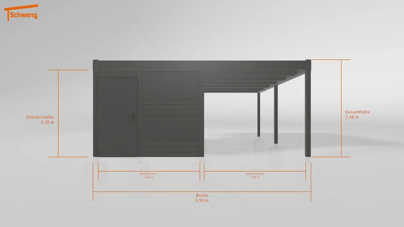 #CH Schweng Flachdachcarport C600 (ID mjr5mv) #MTG