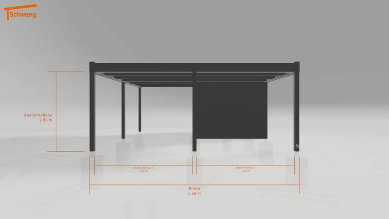 #CH Schweng Flachdachcarport C600 (ID mjr5mv) #MTG