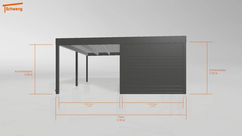 #CH Schweng Flachdachcarport C600 (ID mjr5mv) #MTG