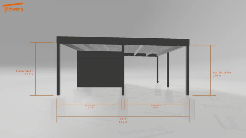 #CH Schweng Flachdachcarport C600 (ID mjr5mv) #MTG