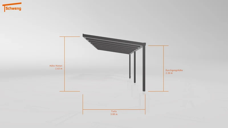 #DE Schweng Pultdachcarport S400 (ID yg783p)