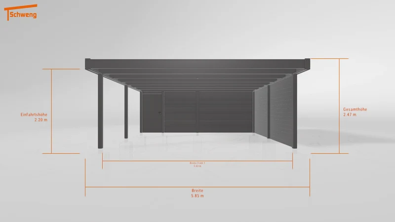 #DE Schweng Flachdachcarport C600+ (ID w3y7yj) #MTG