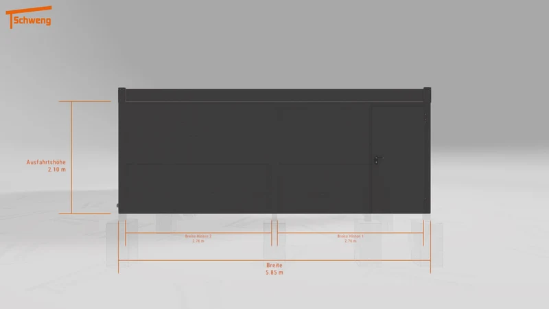#DE Schweng Flachdachcarport C600+ (ID w3y7yj) #MTG