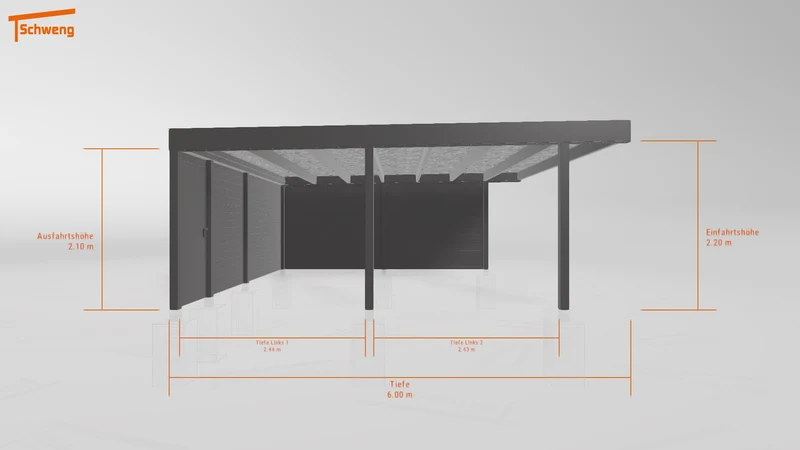 #DE Schweng Flachdachcarport C600+ (ID w3y7yj) #MTG