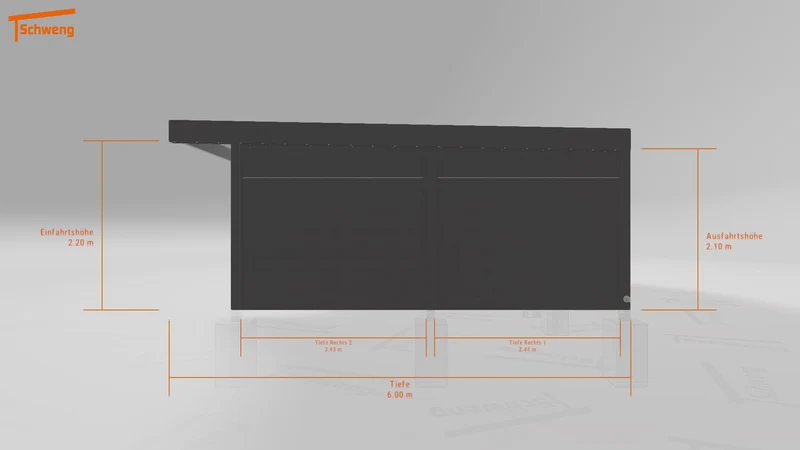 #DE Schweng Flachdachcarport C600+ (ID w3y7yj) #MTG