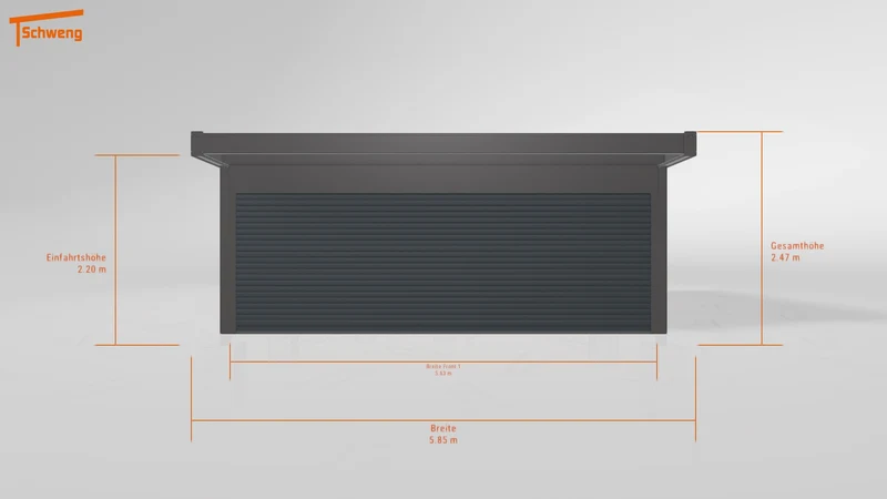 #DE Schweng Flachdachcarport C600+ (ID 775q5p) #MTG
