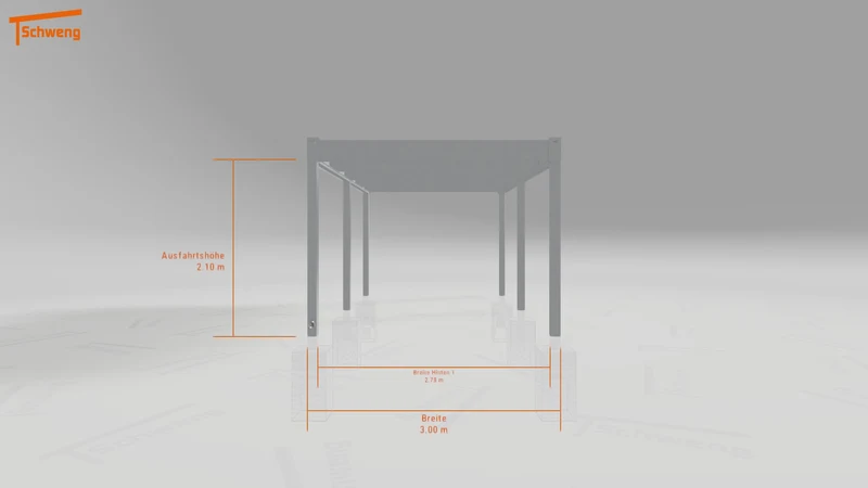#DE Schweng Flachdachcarport C600 (ID k2rpgk)