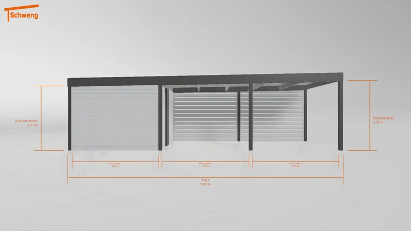 #DE Schweng Flachdachcarport C600 (ID bkj593) #MTG