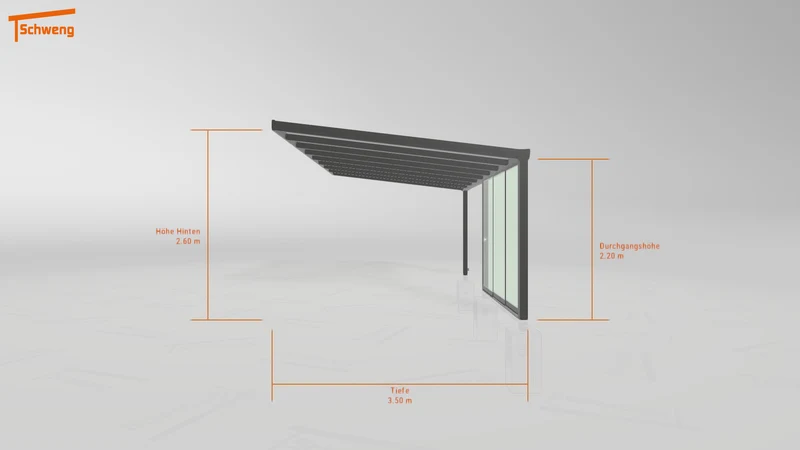 #DE Schweng Terrassenüberdachung S400 (ID 33pm7z)