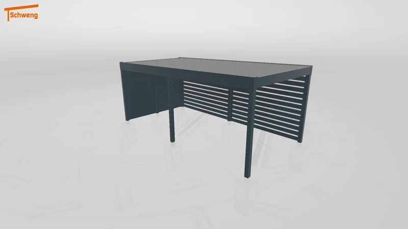 #DE Schweng Flachdachcarport C600+ (ID n54kd3) #MTG