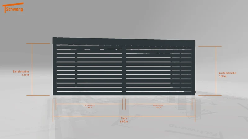 #DE Schweng Flachdachcarport C600+ (ID n54kd3) #MTG