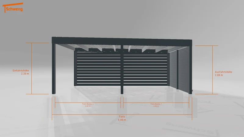 #DE Schweng Flachdachcarport C600+ (ID bkj5qq) #MTG