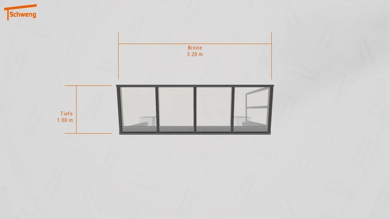 #DE Schweng Terrassenüberdachung S350 (ID mj79x5)