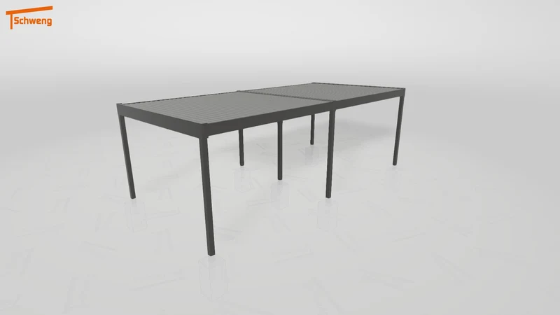 #DE Schweng Flachdachcarport C600 (ID 77mjkp)