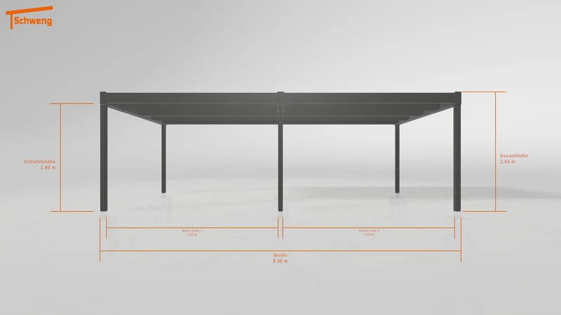 #DE Schweng Flachdachcarport C600 (ID ygnv9g)