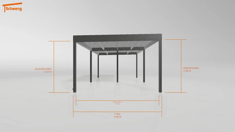 #DE Schweng Flachdachcarport C600 (ID ygnv9g)