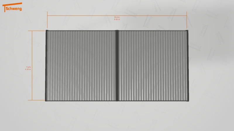 #DE Schweng Flachdachcarport C600 (ID ygnv9g)
