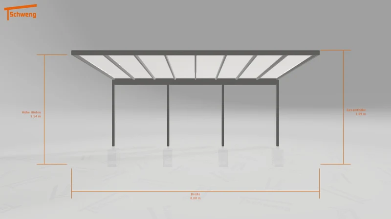 #AT Schweng Pultdachcarport S400 (ID dvzq4r)