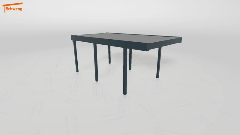 #DE Schweng Flachdachcarport C600 (ID g7pzx4)