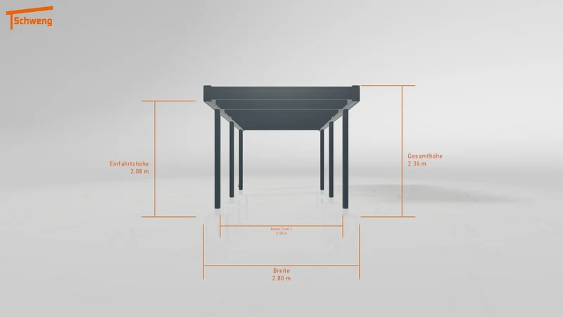 #DE Schweng Flachdachcarport C600 (ID g7pzx4)