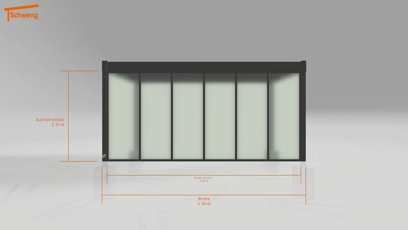 #DE Schweng Flachdachcarport C600 (ID n543m5) #MTG