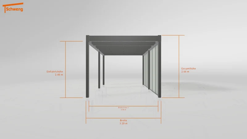 #DE Schweng Flachdachcarport C600 (ID jjr3ry) #MTG