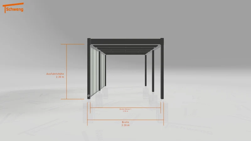 #DE Schweng Flachdachcarport C600 (ID jjr3ry) #MTG