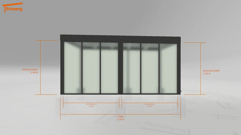 #DE Schweng Flachdachcarport C600 (ID jjr3ry) #MTG