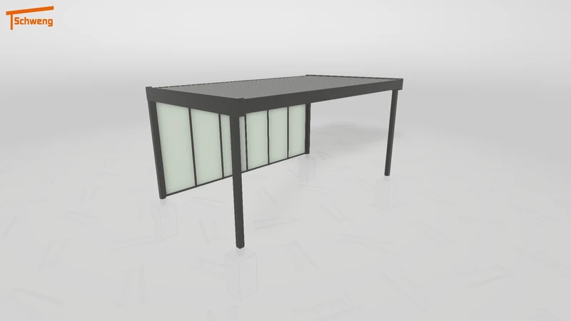 #DE Schweng Flachdachcarport C600 (ID 775g55) #MTG