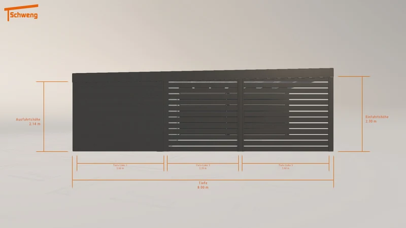 #DE Schweng Flachdachcarport C600 (ID n57gwv) #MTG
