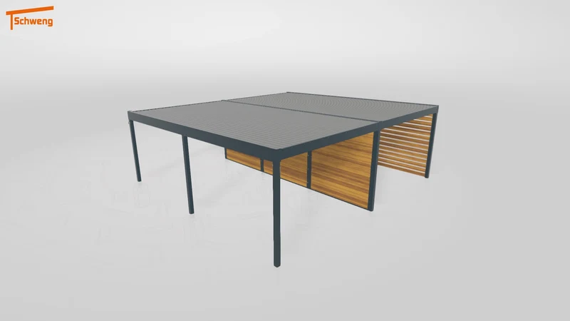 #DE Schweng Flachdachcarport C600 (ID bkj7q2)