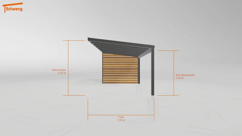 #DE Schweng Pultdachcarport S350 (ID g7pzdd) #MTG