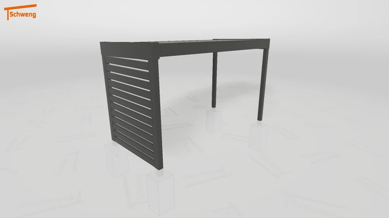 #DE Schweng Flachdachcarport C600 (ID yg72mv)