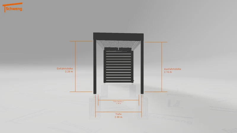 #DE Schweng Flachdachcarport C600 (ID yg72mv)