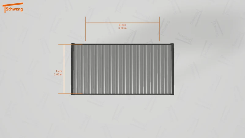 #DE Schweng Flachdachcarport C600 (ID yg72mv)