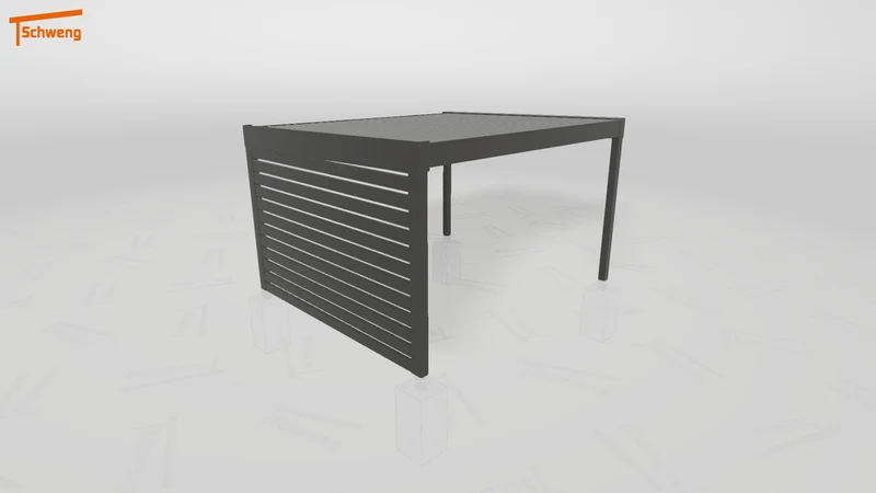 #DE Schweng Flachdachcarport C600 (ID 2qbk4b)