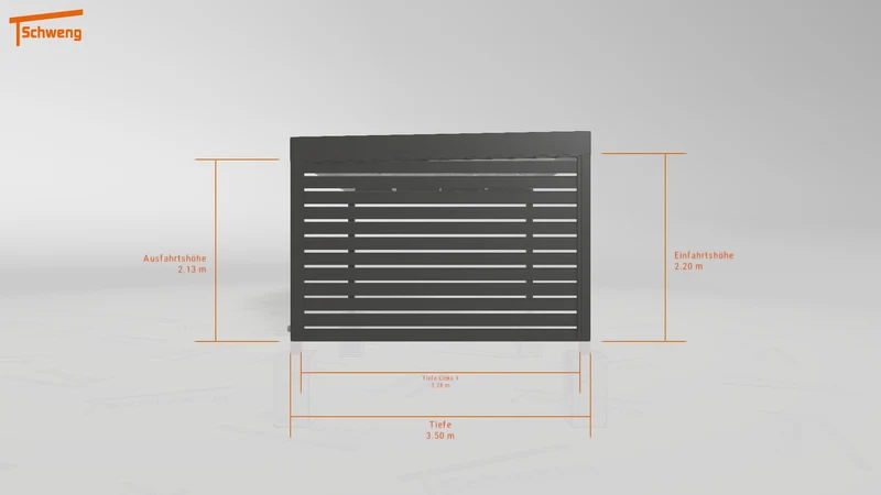 #DE Schweng Flachdachcarport C600 (ID 2qbk4b)