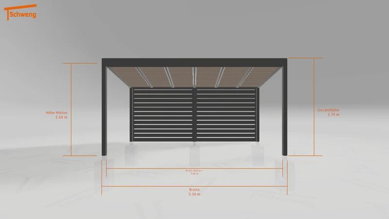#DE Schweng Terrassenüberdachung S400 (ID bkj9yq)