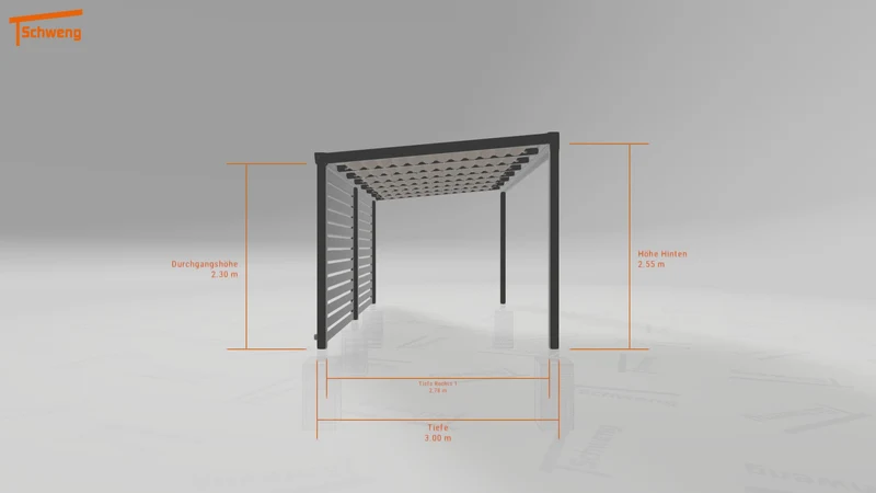 #DE Schweng Terrassenüberdachung S400 (ID w3y7v4)
