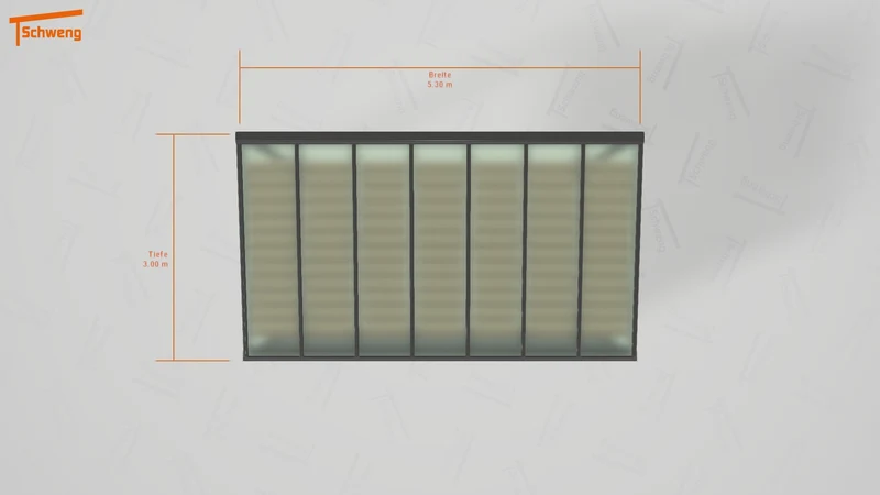 #DE Schweng Terrassenüberdachung S400 (ID w3y7v4)
