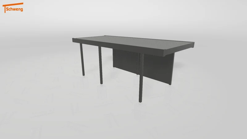 #DE Schweng Flachdachcarport C600 (ID pbq8gz)
